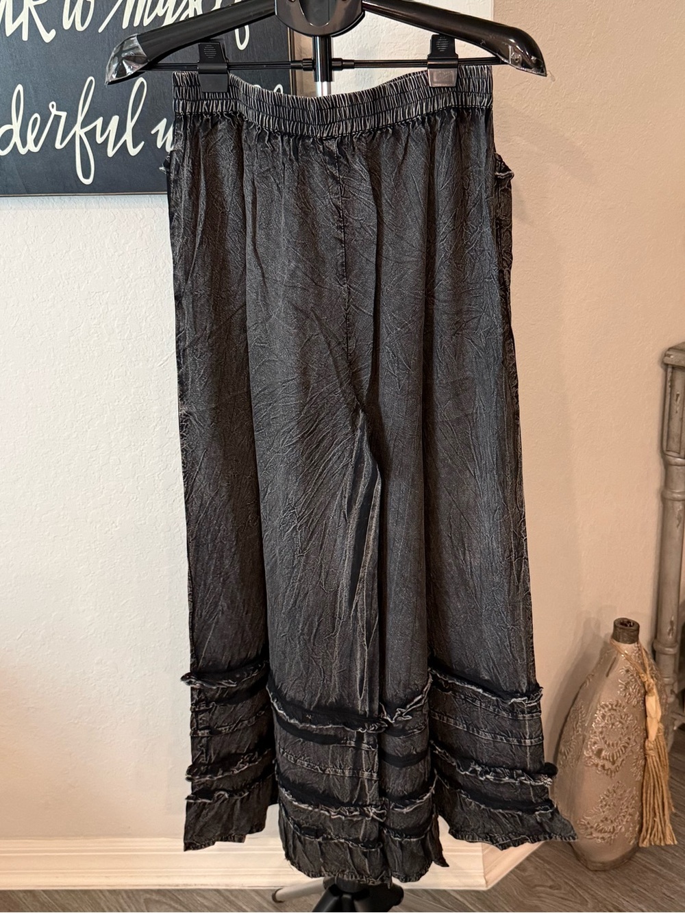 POL Black Mineral Wash Pants New - Picture 5 of 11